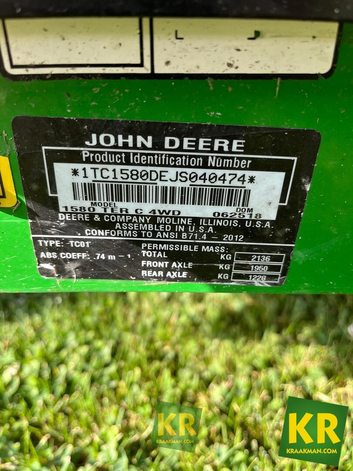 Garden mower 1580 John Deere