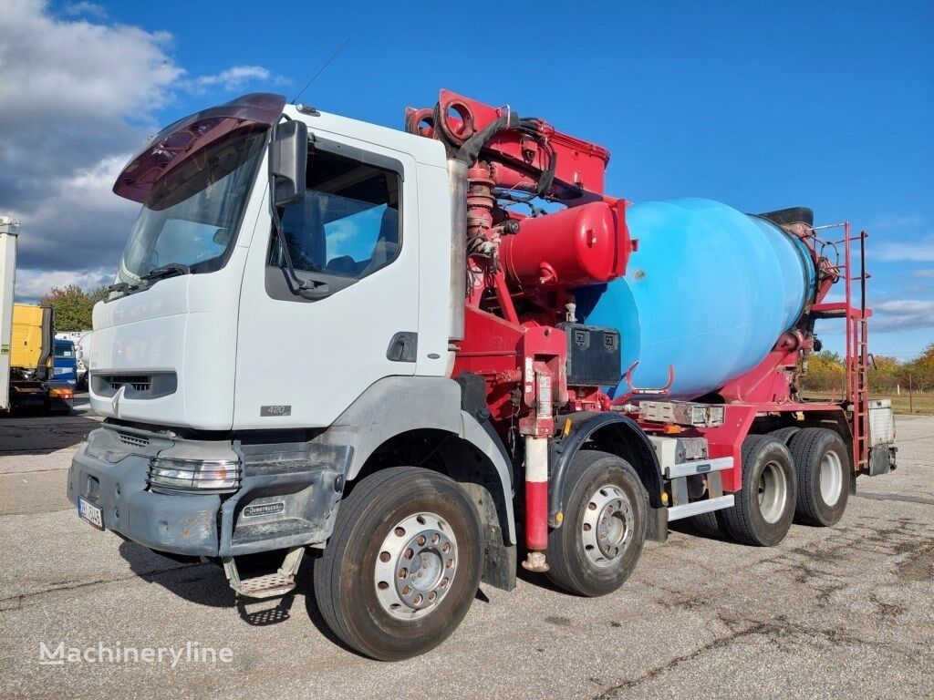 Concrete pump truck Renault Kerax 420 DCI 8x4