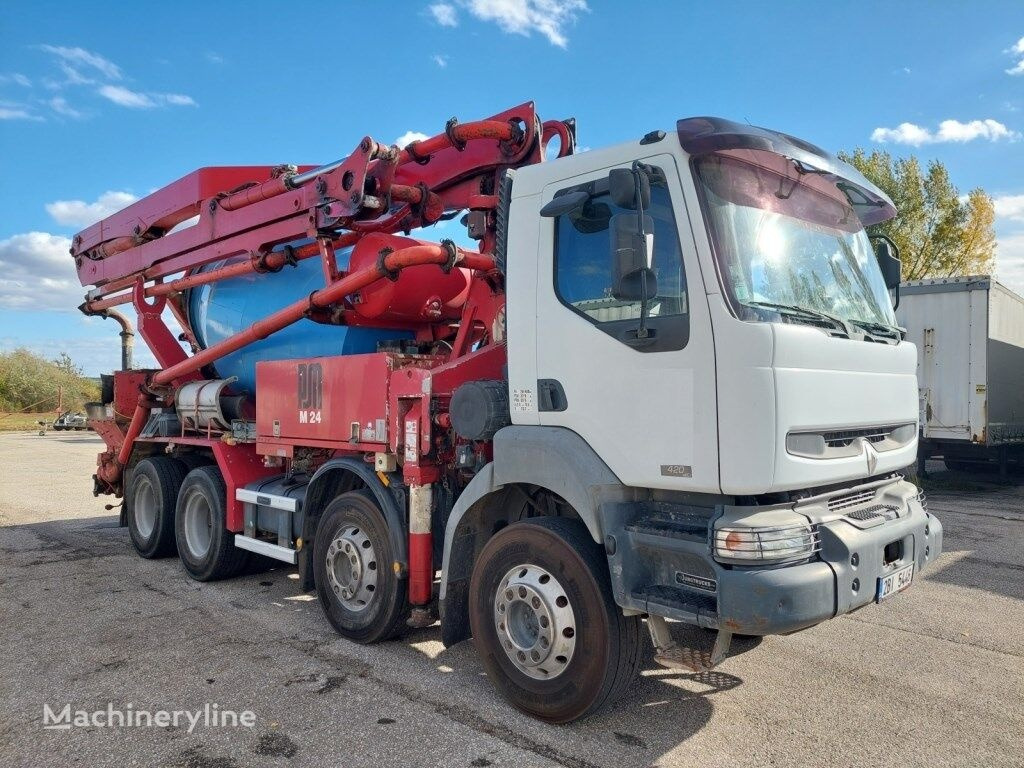 Concrete pump truck Renault Kerax 420 DCI 8x4