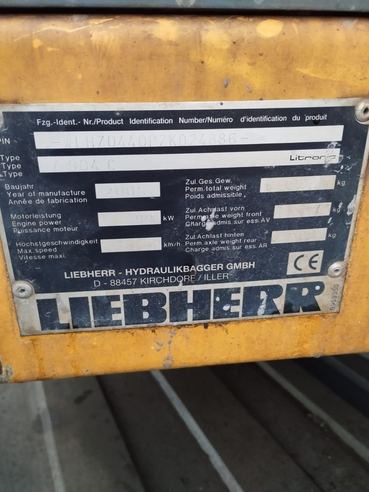 Waste/ Industry handler LIEBHERR A904C-2005