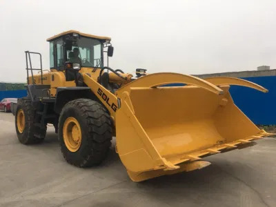 Wheel loader 2018 Year Used Sdlg956L Wheel Loader with Extra Log Fork