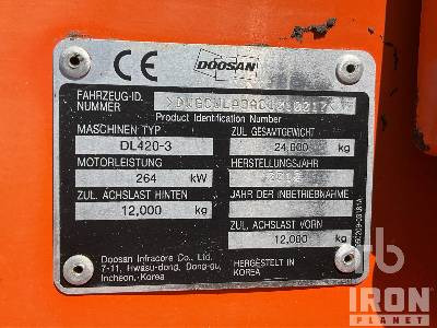 Wheel loader DOOSAN DL420-3