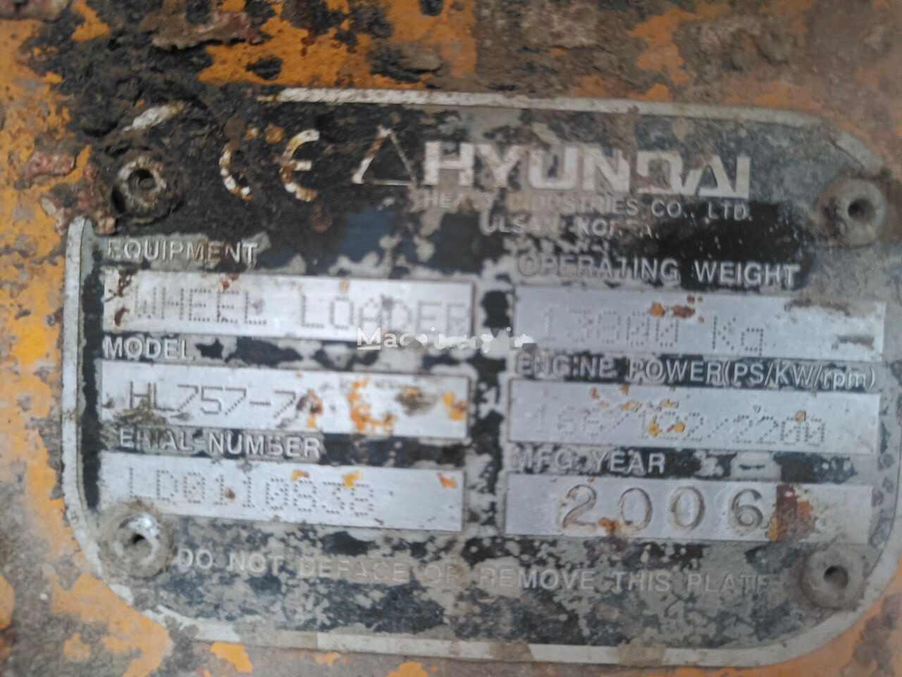 Wheel loader Hyundai HL757-7