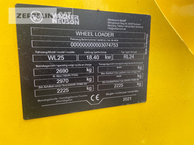 Wheel loader Wacker WL25