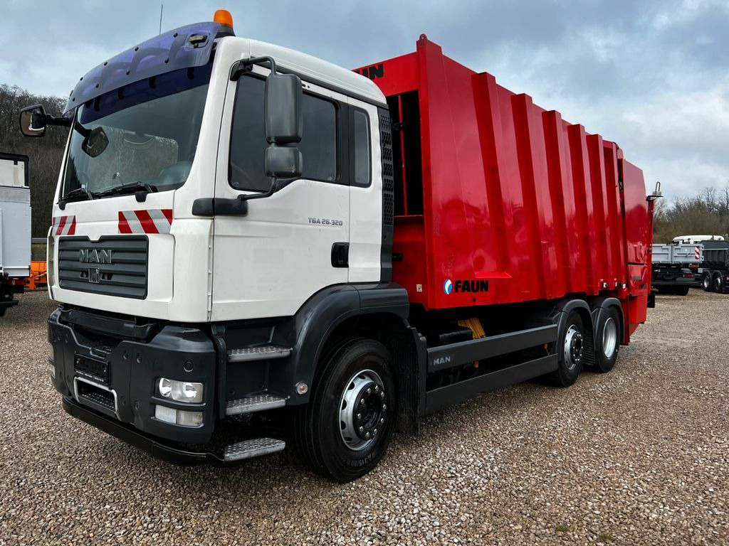 Garbage truck MAN TGA 26.320  6x2 Faun Powerpress: picture 10