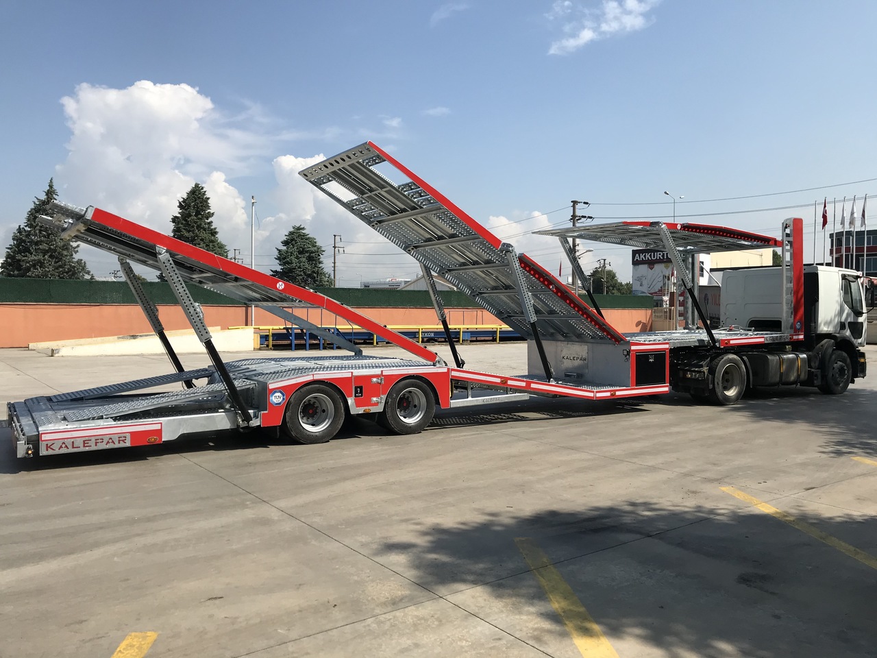 Auto Trailer Autotransporter 6 x 2 m Bauwagen Transport mieten in