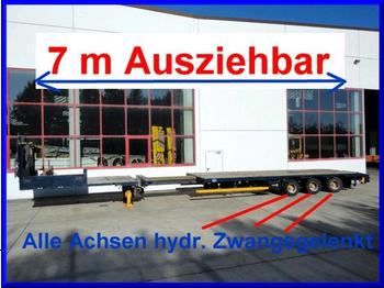 Low loader semi-trailer for transportation of heavy machinery Mega 3 Achs Plato- Sattel- Tieflader, 7 m auszie: picture 1