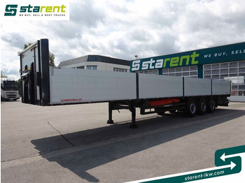 Schwarzmüller Baustofftrailer, Liftachse, 1m Bordwände, SAF  - Dropside/ Flatbed semi-trailer: picture 1