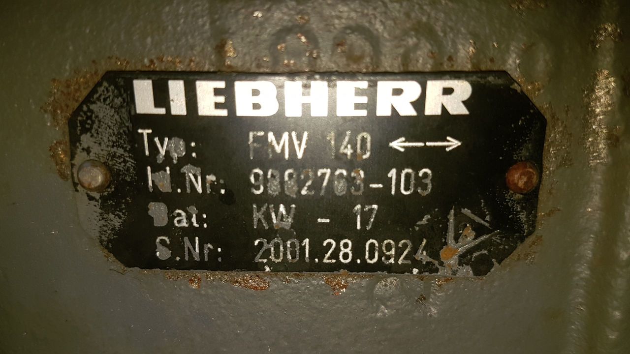 Hydraulic motor MOTOR DE TRASLACION FMV140 PARA LIEBHERR R954B LI