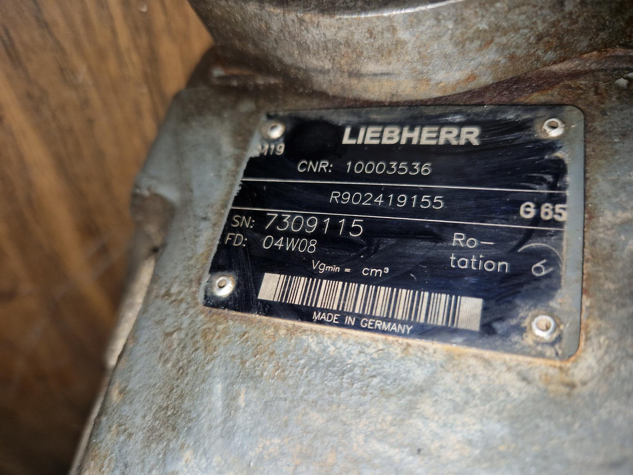 Hydraulic pump BOMBA DE VENTILADOR LIEBHERR R934B