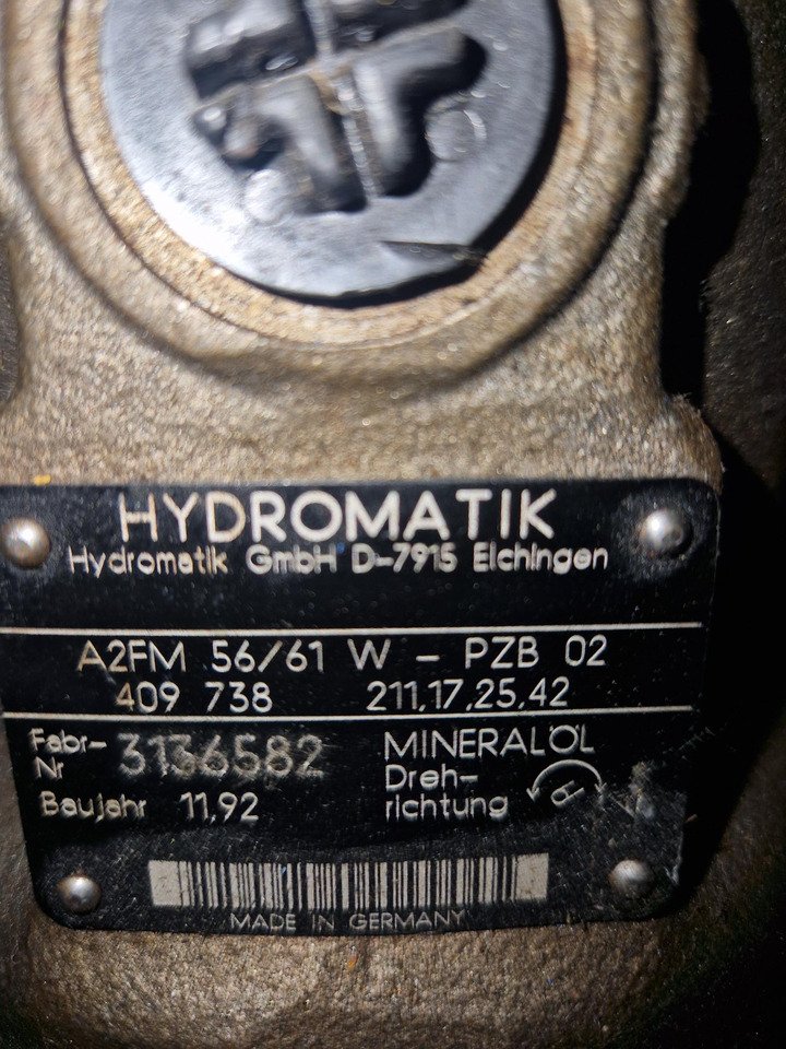 Hydraulic pump BOMBA HYDROMATIK A2FM 56/61W