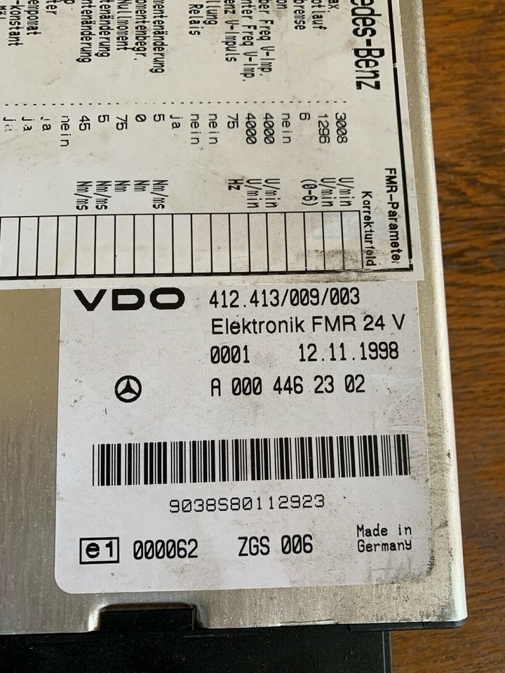 ECU for Truck Mercedes Atego VDO Elektronik FMR Steuergerät A 000 446 23 02: picture 2