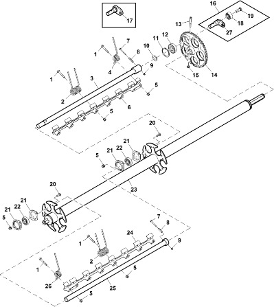 John Deere 960 - Wał napędowy DC212485 (Podbieracz) transmission for ...