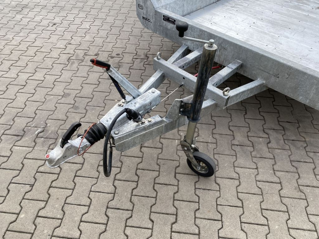 Low loader trailer Hulco Anhänger Tieflader Minibagger Maschinen Rampen