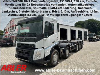 Cab chassis truck Volvo FMX500 10x4 50000 kg NEU Mischer Pumpe Kran Kipper