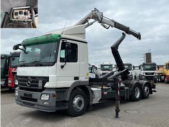 Crane truck Mercedes-Benz Actros 2541 L6x2 Abrollkipper mit Kran Funk+Grei 