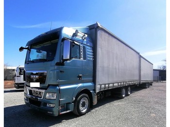 MAN TGX 26.440 Pritsche/Plane Jumbo 6x2 (46) for sale, curtainsider truck, EUR -