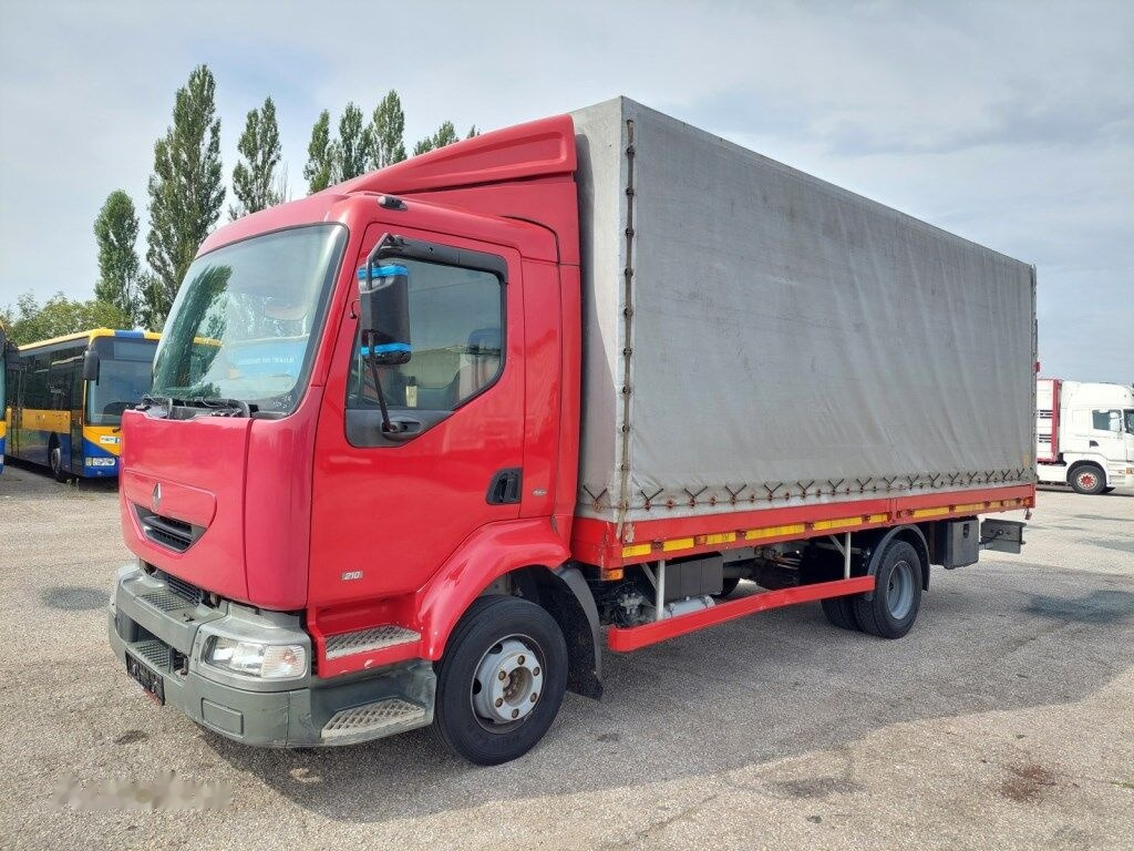 Curtainsider truck Renault Midlum 180.12-C P 4x2