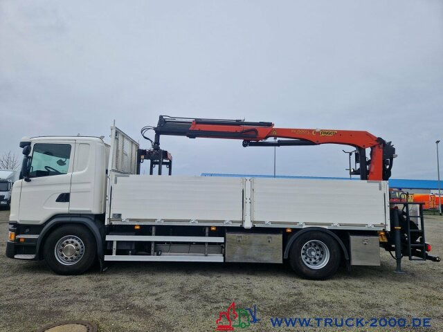 Dropside/ Flatbed truck Scania G370 Kran PK15001L nur 188.707 Km. 1. Hand Klima