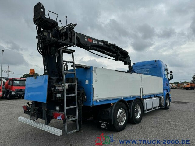 Dropside/ Flatbed truck Scania R 560 V8 Kran HIAB 185K TOP Zustand Standheizung