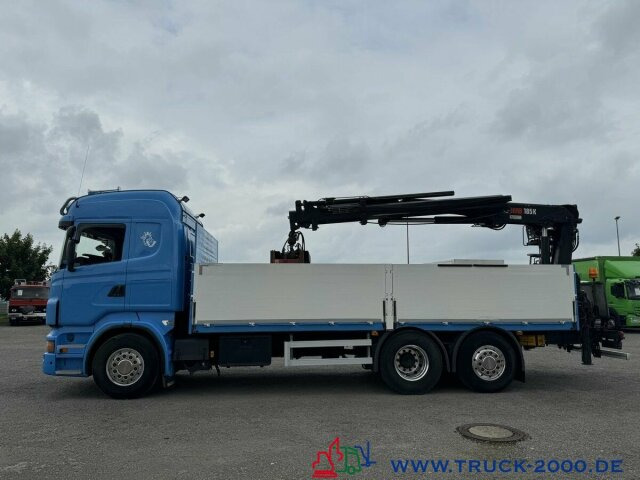 Dropside/ Flatbed truck Scania R 560 V8 Kran HIAB 185K TOP Zustand Standheizung