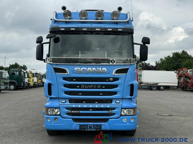 Dropside/ Flatbed truck Scania R 560 V8 Kran HIAB 185K TOP Zustand Standheizung