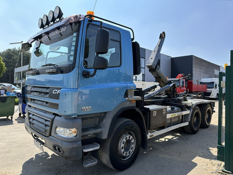 Hook lift truck DAF CF 85.510 6X4 MANUAL ZF - EURO 5 - STEEL SPRING / BIG AXLES HUB REDUCTION