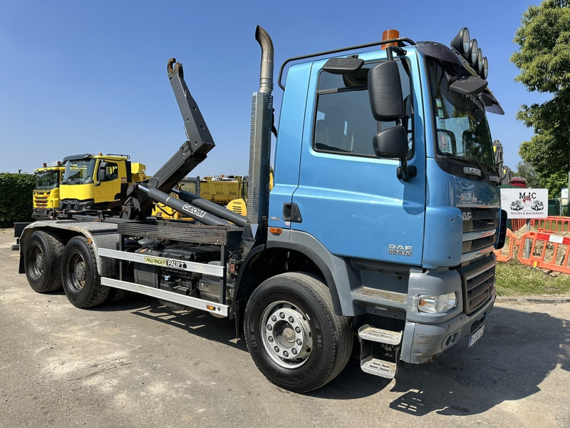 Hook lift truck DAF CF 85.510 6X4 MANUAL ZF - EURO 5 - STEEL SPRING / BIG AXLES HUB REDUCTION