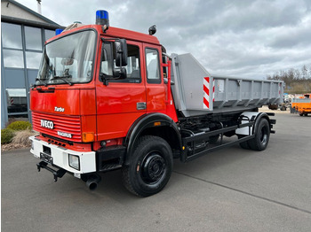 Hook lift truck Iveco Magirus Turbo 160-30 AH - Oldtimer- V 8 - Motor 