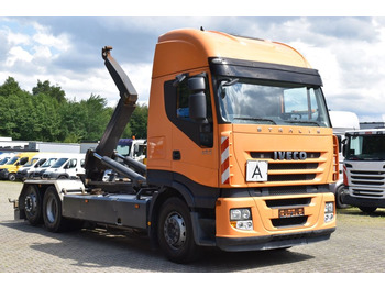 Hook lift truck Iveco Stralis 450 Hi-Way EEV 6x2,VDL S-21,Retarder,AHK 