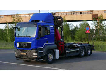 Hook lift truck MAN MAN TGA TGS 33.480 6X4 PALFINGER EPSILON PALIFT HAKOWIEC