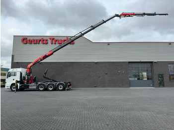 Hook lift truck MAN TGS 35.510 8X4 TRIDEM + HIAB HAAKARM + PALFINGER 