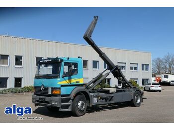 Hook lift truck Mercedes-Benz 1828 L 4x2, Hakengrät 14.55 SK, Knickarm, AHK 