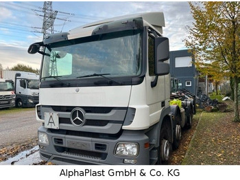 Hook lift truck Mercedes-Benz 3241 Actros 8x2 Siloabroller 