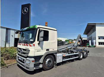 Hook lift truck Mercedes-Benz Actros 2541 L 6x2 Meiller RK 20.70 AHK clutch 