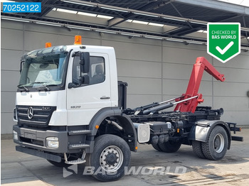 Hook lift truck Mercedes-Benz Axor 1828 4X4 HYVA 14T Full Steel Big-Axle Manual