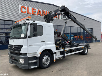 Hook lift truck Mercedes-Benz Axor 1833 Manual Hiab 16 Tonmeter laadkraan