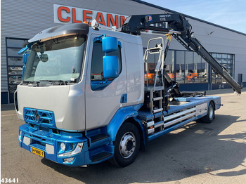 Hook lift truck Renault D 240 Euro 6 HMF 10 Tonmeter laadkraan Just 66.850 km!