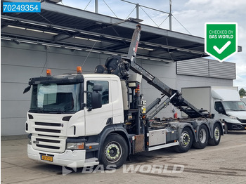 Hook lift truck Scania P380 8X2 NL-Truck HIAB 211 EP-3 HIPRO Kran 21T Multilift Euro 5