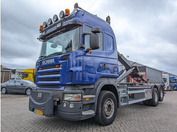 Hook lift truck Scania R420 6x2 Highline Euro4 - Handgeschakeld - Haakarm 25T - Lift-as - DIN Plaat - 02/2025APK (V746)