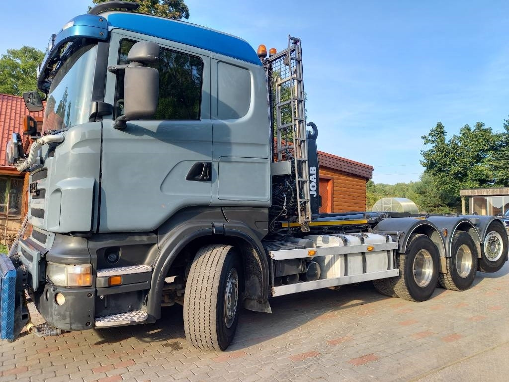 Hook lift truck Scania R480, 8x4, EURO6