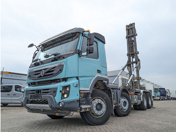 Hook lift truck Volvo FMX410 8x4/4 Daycab Euro5 - Haakarm 25T - CementSilo - RadioGrafisch - Hydr. Steunpoten - NaafReductie (V757)