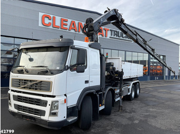 Hook lift truck Volvo FM 12 460 8X4 haakarmsysteem inclusief container met Hiab 28 Tonmeter laadkraan