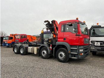 MAN hook lift truck, 4 axles, used MAN hook lift truck, 4 axles