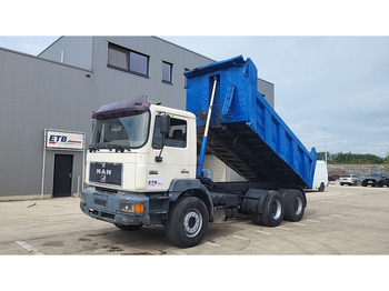 Tipper MAN 27.414 (BIG AXLE / STEEL SUSPENSION / 6 CYLINDER / EURO 2)