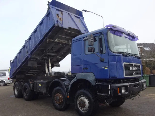 Tipper MAN 35-403 meiller kipper 8x8 manual pomp