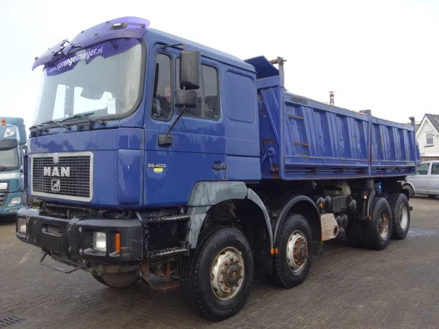 Tipper MAN 35-403 meiller kipper 8x8 manual pomp