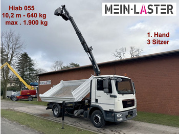 Tipper MAN TGL 8.180 3 S-Kipper Hiab 55 D *10,2 m - 640 kg 