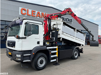 Tipper MAN TGM 18.290 4x4 Palfinger 13 Tonmeter Z-kraan Just 122.122 km!