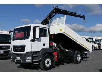 Tipper MAN TGS 18.400 / 4x4 / WYWROTKA - 4,7 M + HDS HIAB 111 wysów : 7,4 m